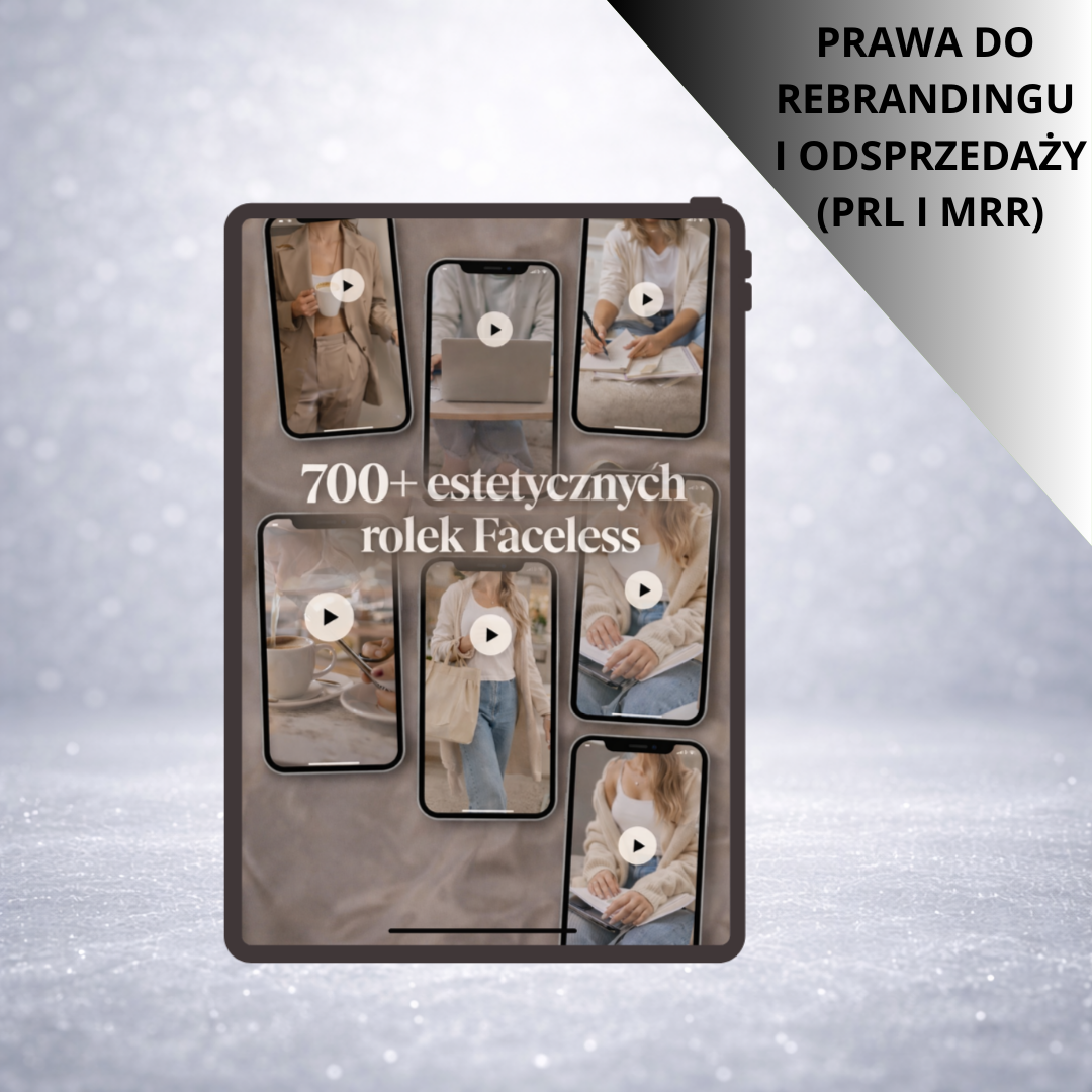 700 EDYTOWALNYCH ROLEK FACELESS – 5 CZĘŚCI